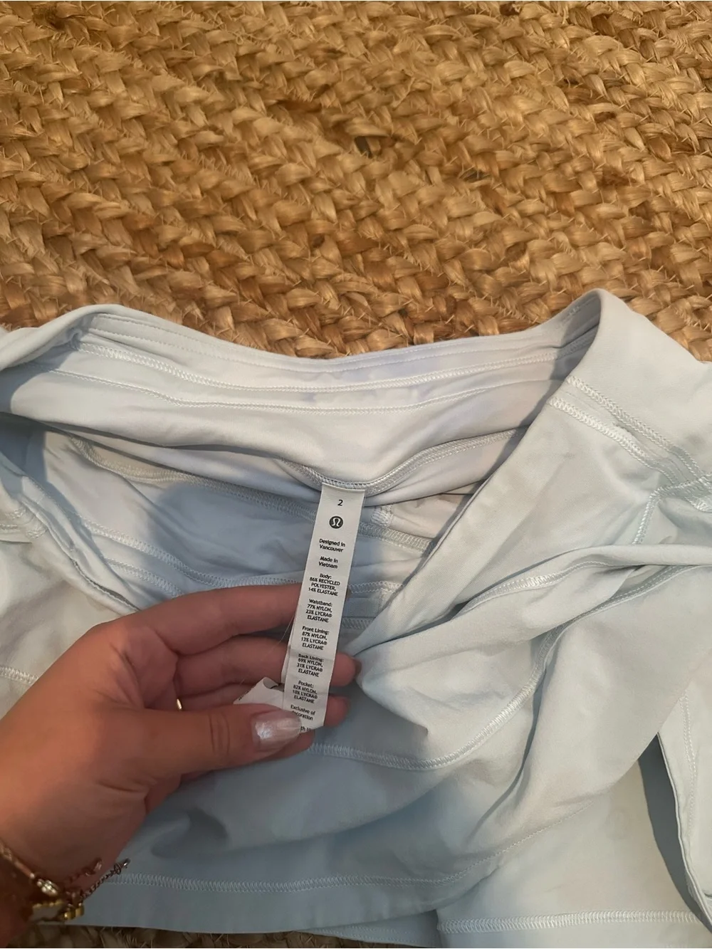LULULEMON PACE RIVAL POWDER BLUE SKIRT - Picture 4 of 5
